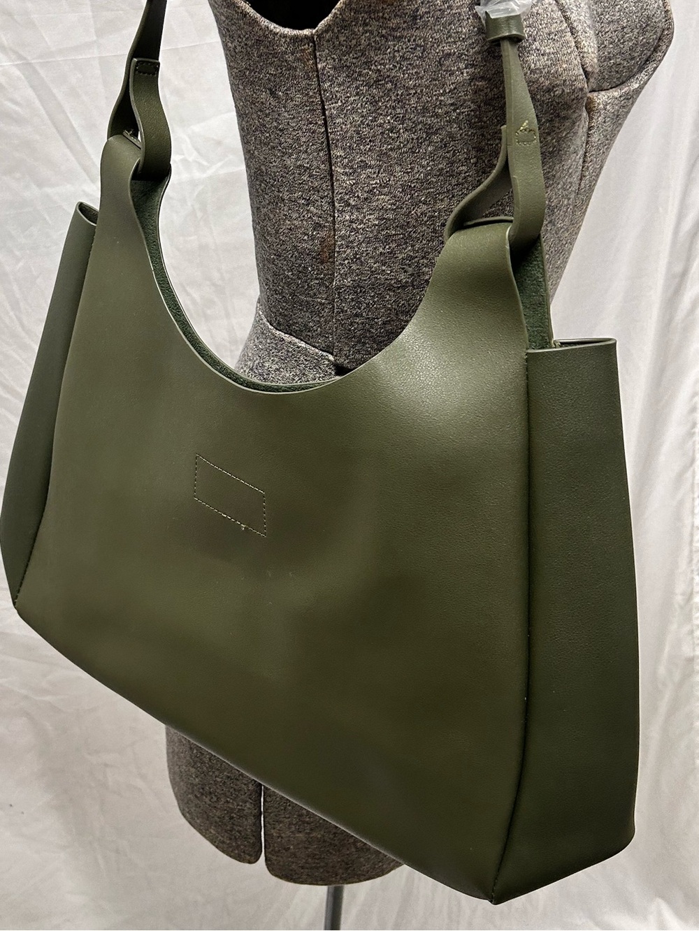 Neiman Marcus Olive Green Shoulder Tote